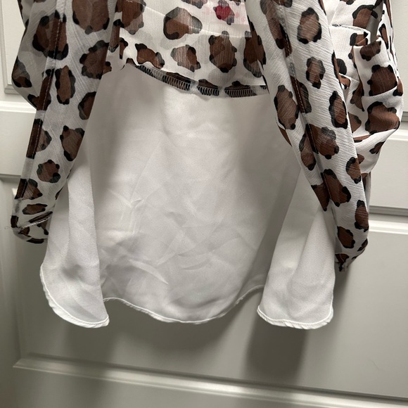 Buddy Love Brown and White Leopard Top - Picture 5 of 6
